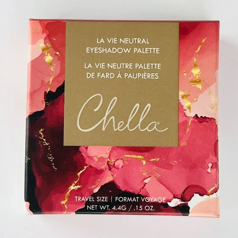 Chella La Vie Neutral Eyeshadow Quad Palette Neutral Metallic Matte 4.4g NIB
